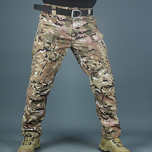 

Men's Hiking Pants Trousers Hiking Cargo Pants Tactical Pants Waterproof Ventilation Quick Dry Breathable Autumn / Fall Spring Summer Solid Colored Camo / Camouflage Cotton Bottoms for Camping
