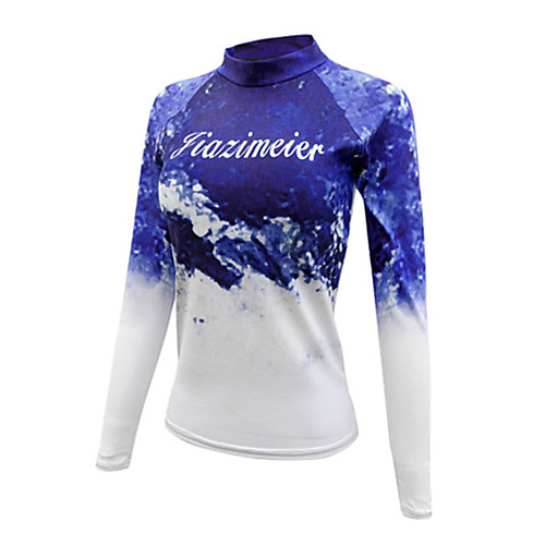 

Women's Diving Rash Guard Spandex Swimwear Quick Dry Breathable Long Sleeve Swimming Diving Surfing Tie Dye Autumn / Fall Spring Summer