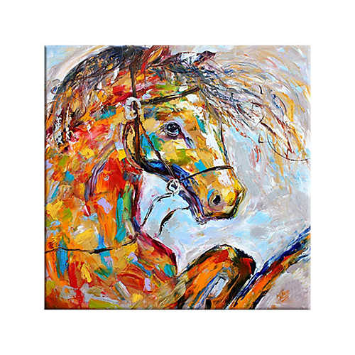 

100% Hand Painted By Professional Artist Animal Horse Canvas Painting Modern Art Oil Painting On Canvas Living Room Home Decor Animal Art
