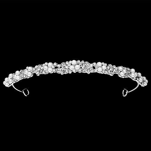 

Glam Wedding Alloy Headpiece with Rhinestone / Pearl / Trim 1 Piece Wedding / Special Occasion Headpiece