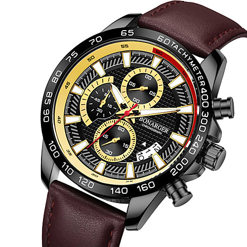 

men's watch multi-function luminous sports quartz belt waterproof watch