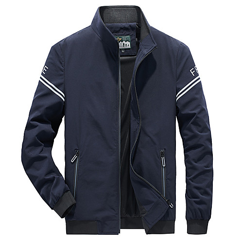 

Men's Hiking Jacket Hiking Windbreaker Outdoor Quick Dry Lightweight Breathable Sweat wicking Jacket Top Fishing Climbing Running Black Dark Gray Dark Blue
