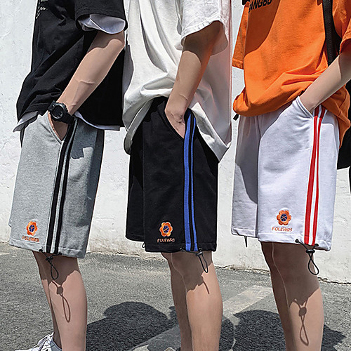 

Men's Jogger Shorts Side Pockets Drawstring Stripes Sport Athleisure Shorts Bottoms Breathable Moisture Wicking Soft Comfortable Everyday Use Casual Daily Outdoor Exercising