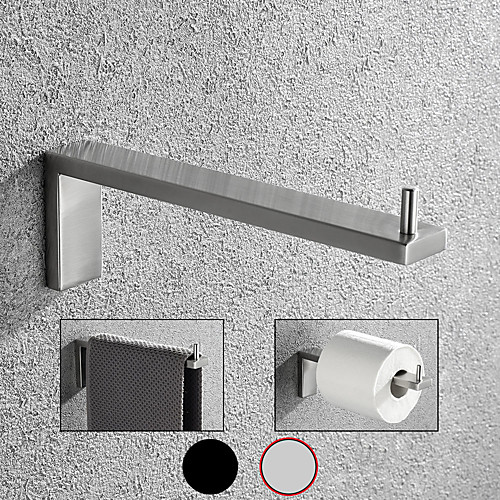 

Towel Bar Towel Ring Horizontal Toilet Paper Holder 304 Stainless Steel Wire Drawing