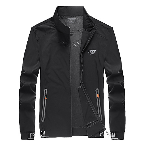 

Men's Hiking Jacket Hiking Skin Jacket Hiking Windbreaker Outdoor UV Sun Protection Quick Dry Lightweight Breathable Jacket Top Fishing Climbing Running FL5201light blue FL5201 dark blue