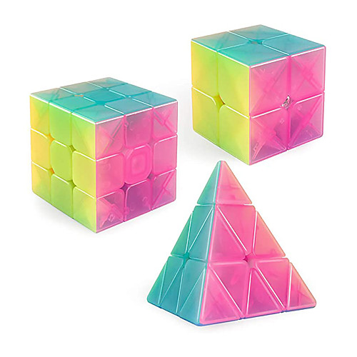 

Qiyi Jelly Speed Cube Set Qiyi Qidi S 2x2 Qiming Pyramid 3x3x3 Warrior W 3x3 Stickerless Magic Cube Bundle Puzzle Toys