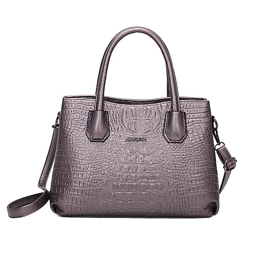 

Women's Bags PU Leather Satchel Top Handle Bag Date Office & Career 2021 Handbags Black Purple Red Champagne