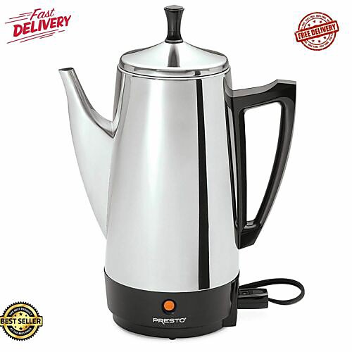 

coffee automatic perk percolator stainless steel