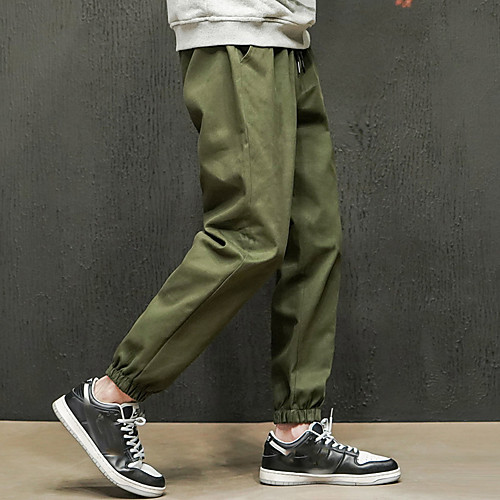 

Men's Hiking Pants Trousers Hiking Cargo Pants Solid Color Summer Outdoor Loose Quick Dry Breathable Comfortable Wear Resistance Cotton Bottoms Black Army Green Khaki Hunting Fishing Climbing M L XL