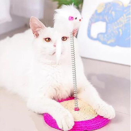 

Scratching Board Dog Kitten 1pc Round Pet Exercise Sisal Gift Pet Toy Pet Play