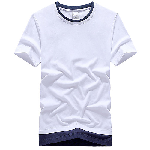

Men's Hiking Tee shirt Tee Tshirt Outdoor Quick Dry Breathable POLY Elastane White Black Yellow
