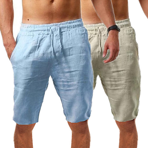 

Men's Running Shorts Street Bottoms Drawstring Fitness Gym Workout Running Jogging Exercise Moisture Wicking Breathable Soft Normal Sport Solid Colored White Black Blue Khaki / Stretchy / Athleisure