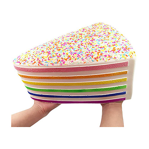 

Giant Squishy Toys Jumbo Rainbow Cake Squishy Slow Rising Squishies with Rainbow Sprinkles Collection Gift Stress Reliever