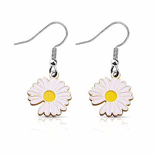 

daisy earrings daisy pendant earrings daisy jewelry for daisy lover(er daisy 2)