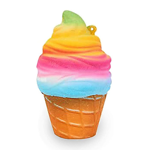 

Rainbow Ice Cream Slow Rising Jumbo Cream Scented Kawaii Toys For Kids and Adults Stress Relief and Time Killing (Rainbow Ice Cream)