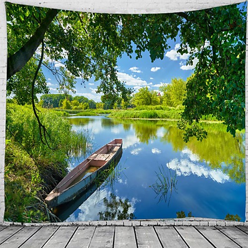 

Unique Scenery Wall Tapestry Art Decor Blanket Curtain Hanging Home Bedroom Living Room Decoration Beautiful View From The Window