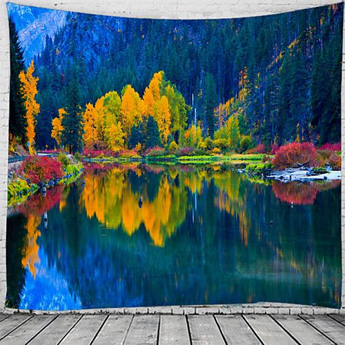 

Unique Scenery Wall Tapestry Art Decor Blanket Curtain Hanging Home Bedroom Living Room Decoration Beautiful View From The Window