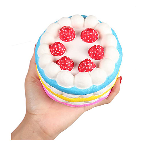 

4.33 Inch Squishies Jumbo Slow Rising Kawaii Colorful Squishies Strawberry Cake Scented 1PCS