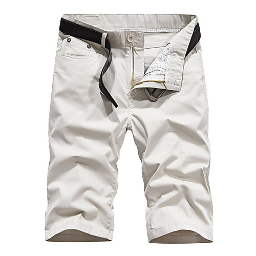 

Men's Hiking Shorts Hiking Cargo Shorts Tactical Shorts Ventilation Multi-Pockets Quick Dry Breathable Summer Solid Colored Cotton Bottoms for Hunting Fishing Casual White Army Green Dark Navy S M L