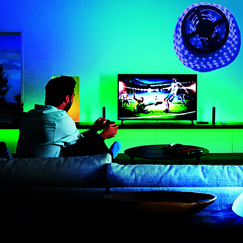 

LED Strip Lights 5m Flexible Tiktok Lights 300 LEDs SMD2835 5mm Warm White White Red Creative Party Decorative Batteries Powered 1 set