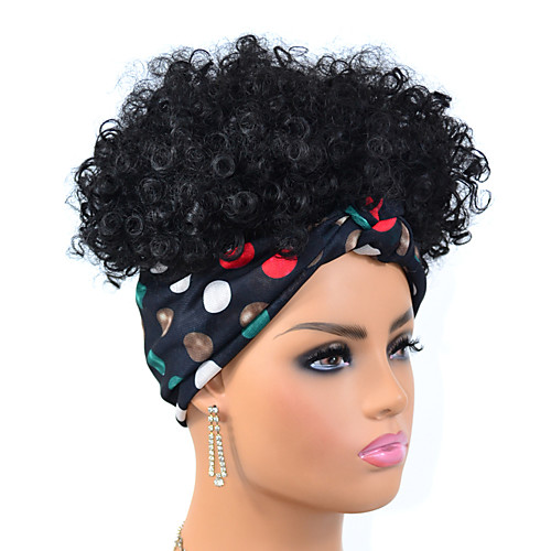 

colorful polka dot headscarf wig headgear african ladies headscarf wig hair pack headscarf half-pack wig headgear