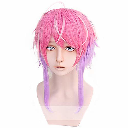 

magic acgn short cosplay wig color mixing party halloween wig