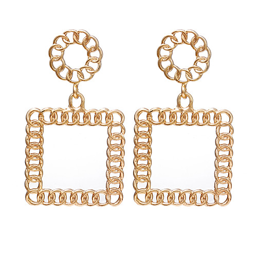 

geometric rectangular earrings personality wild earrings 10 pairs