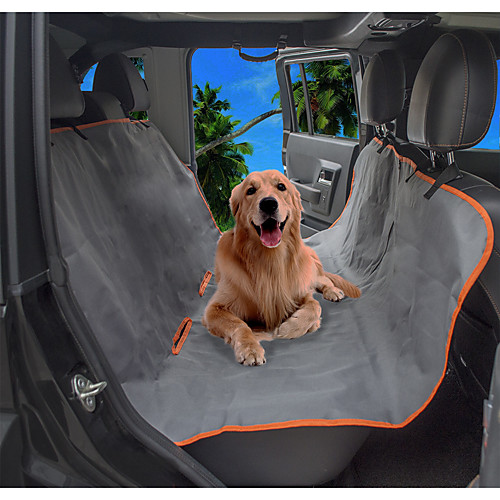 

Dog Cat Pets Dog Cat Car Seat Cover Pet Backseat Cover Waterproof Washable Durable Solid Colored Classic Oxford Cloth puppy Small Dog Medium Dog Training Outdoor Driving Black Gray