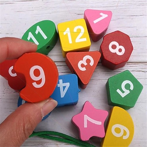 Details about   Children Education Clock Learning Wooden Beaded Digital Puzzles Cartoon Animals