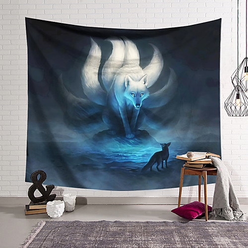 

Wall Tapestry Art Decor Blanket Curtain Hanging Home Bedroom Living Room Decoration Polyester Fox