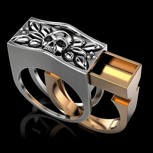 

Ring Gold Silver Rainbow Alloy Punk Rock 1pc 6 7 8 9 10 / Men's
