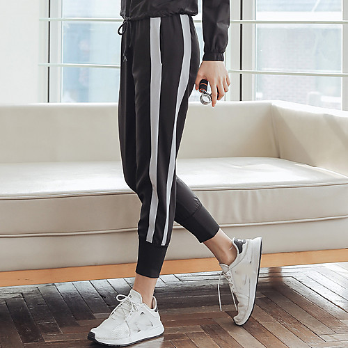 

Women's Sweatpants Jogger Pants Side-Stripe Pocket Stripes Sport Athleisure Pants / Trousers Pants Bottoms Moisture Wicking Quick Dry Breathable Soft Comfortable Everyday Use Casual Daily Outdoor
