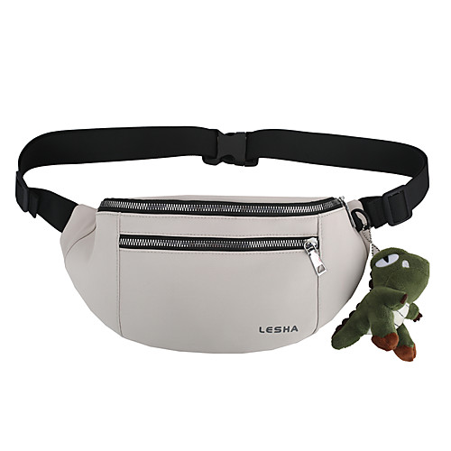 

Women's Unisex Bags Fanny Pack Daily 2021 Bum Bag Black Light Gray