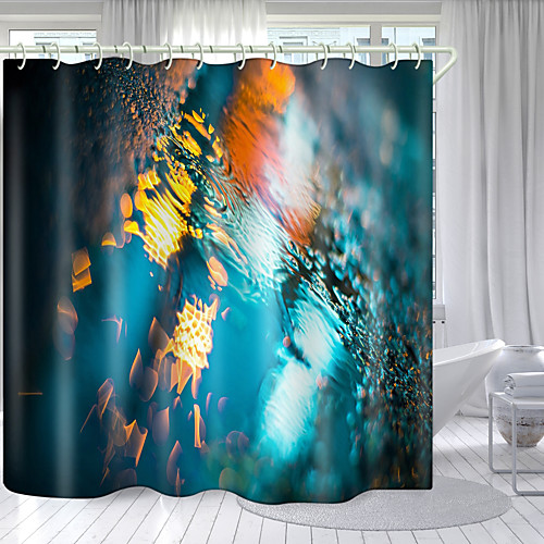 

Psychedelic Seabed Digital Printing Shower Curtain Shower Curtains Hooks Modern Polyester New Design