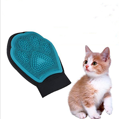 

Dog Cat Pets Cleaning Nonwoven Brush Massage Pet Grooming Supplies Blue 1 Piece