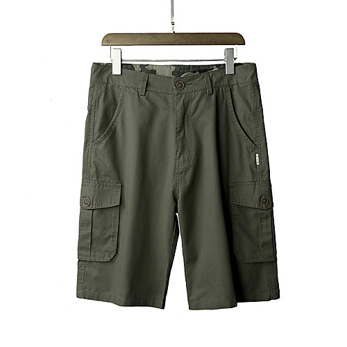 

Men's Hiking Shorts Hiking Cargo Shorts Tactical Shorts Ventilation Multi-Pockets Quick Dry Breathable Summer Solid Colored Cotton Bottoms for Hunting Fishing Casual Army Green Blue Khaki XL XXL XXXL