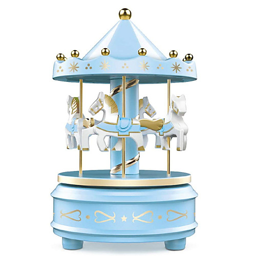 

Music Box Carousel Music Box 1 pcs Gift Music & Light Color Changing Resin For Kid's Adults' Boys and Girls