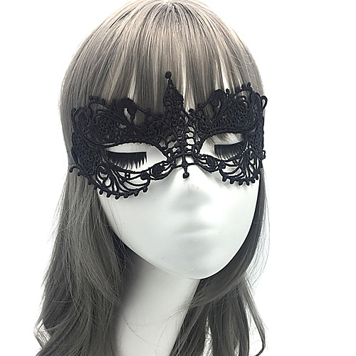 

Goddess / Sexy Lady Halloween Props Adults' Halloween / Christmas Women's Black Lace / Tactel Cosplay Accessories Masquerade Costumes / Hand wash / Eye Mask / Inelastic / Eye Mask