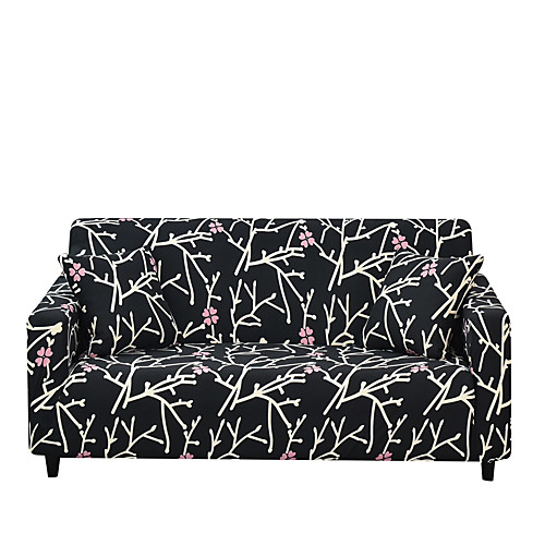 

Sofa Cover Printing Dustproof Stretch Slipcovers Stretch Super Soft Fabric Couch Cover Fit for 1to 4 Cushion Couch and L Shape Sofa (You will Get 1 Throw Pillow Case as free Gift)