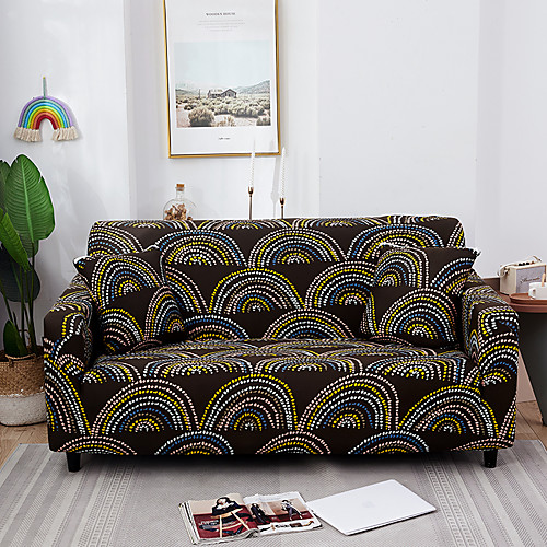 

Bohemian Print Dustproof All-powerful Stretch Sofa Cover Super Soft Fabric with One Free Boster Case