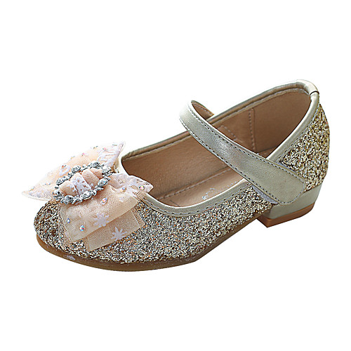

Girls' Sandals Comfort Flower Girl Shoes PU Little Kids(4-7ys) Big Kids(7years ) Daily Party & Evening Rhinestone Sparkling Glitter Sequin Blue Pink Gold Fall Winter
