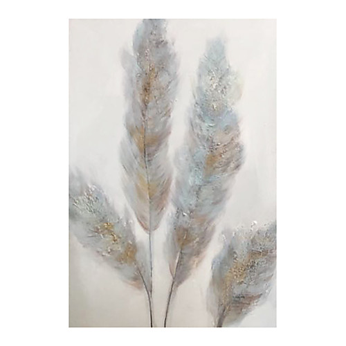 

IARTSℜHand Painted Light feather Oil Painting with Stretched Frame For Home Decoration