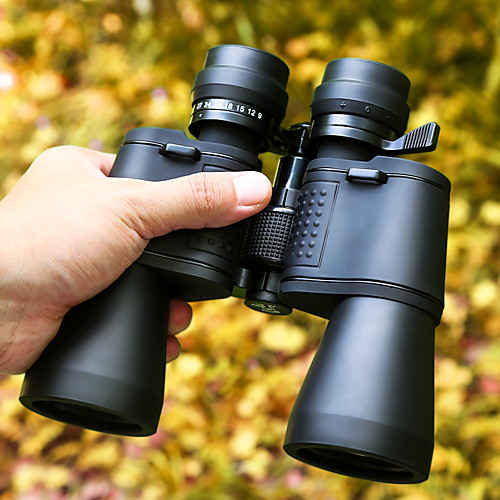 

9-27 X 50 mm Binoculars Porro Night Vision in Low Light High Definition Portable Weather Resistant 72/1000 m Fully Multi-coated BAK4 Plastic Nylon Rubber