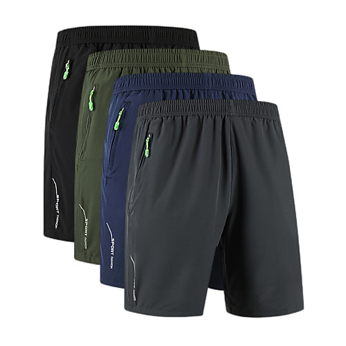 

Men's Running Shorts Hiking Shorts Summer Outdoor 10 Comfort Multi-Pockets Quick Dry Breathable Shorts Bottoms Black Army Green Grey Dark Blue Camping / Hiking Hunting Fishing M L XL XXL XXXL -