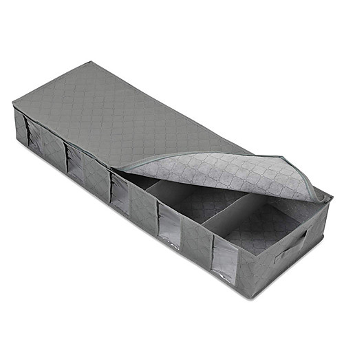 

amazon non-woven bed storage box wardrobe clothes dust-proof and moisture-proof finishing folding quilt storage bag