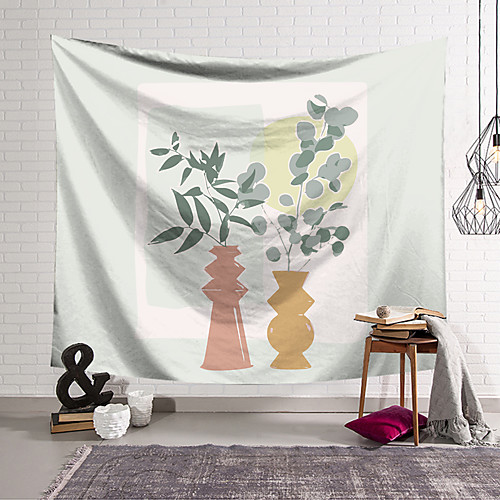 

Wall Tapestry Art Decor Blanket Curtain Hanging Home Bedroom Living Room Decoration Polyester Modern Minimalist Illustration Morandi Style
