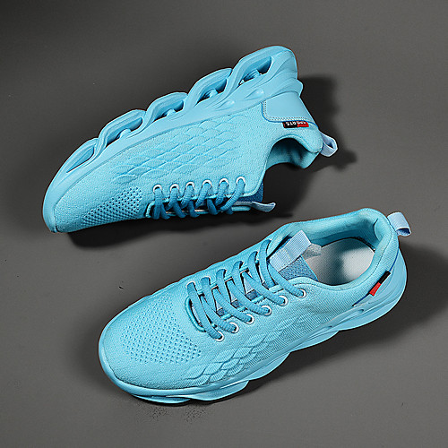 

Men's Trainers Athletic Shoes Sporty Look Casual Athletic Walking Shoes Microfiber Breathable Non-slipping Wear Proof White Black Blue Summer