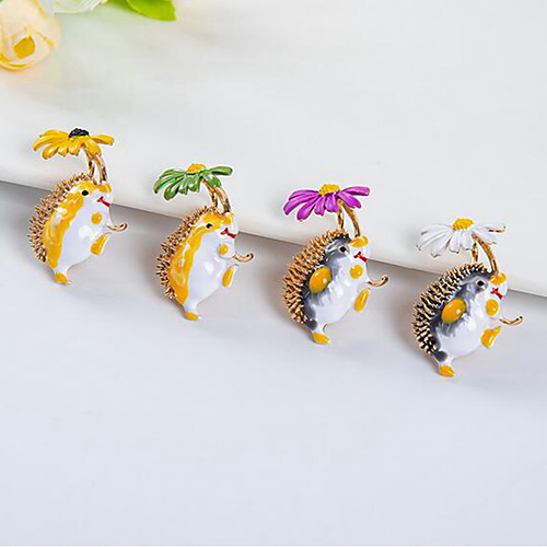 

Brooches Animal Animals Brooch Jewelry White Purple Yellow For Daily Wear