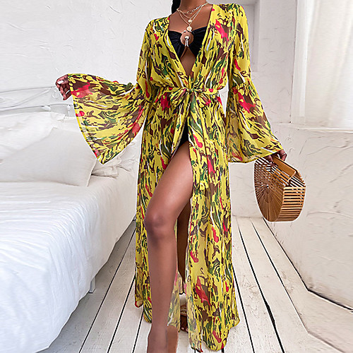 

2021 cross-border ebay summer fashion series loose long-sleeved printed blouse