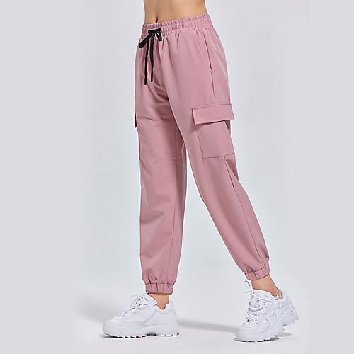 

Women's Sweatpants Jogger Pants Drawstring Pocket Nylon Spandex Solid Color Sport Athleisure Pants / Trousers Pants Bottoms Moisture Wicking Quick Dry Breathable Soft Comfortable Everyday Use Casual